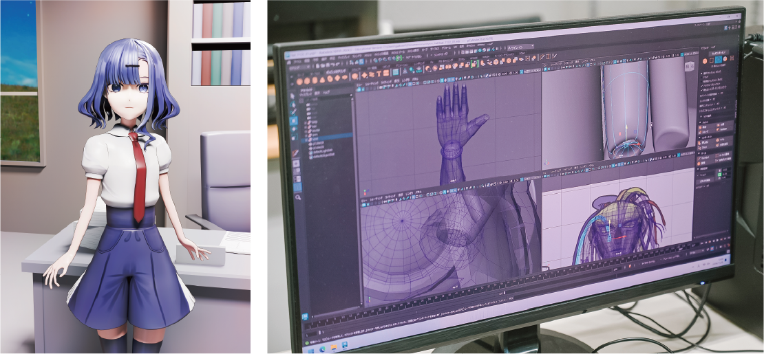 キャラクターモデリングⅠ・3DCG実習Ⅱ(キャラクター)