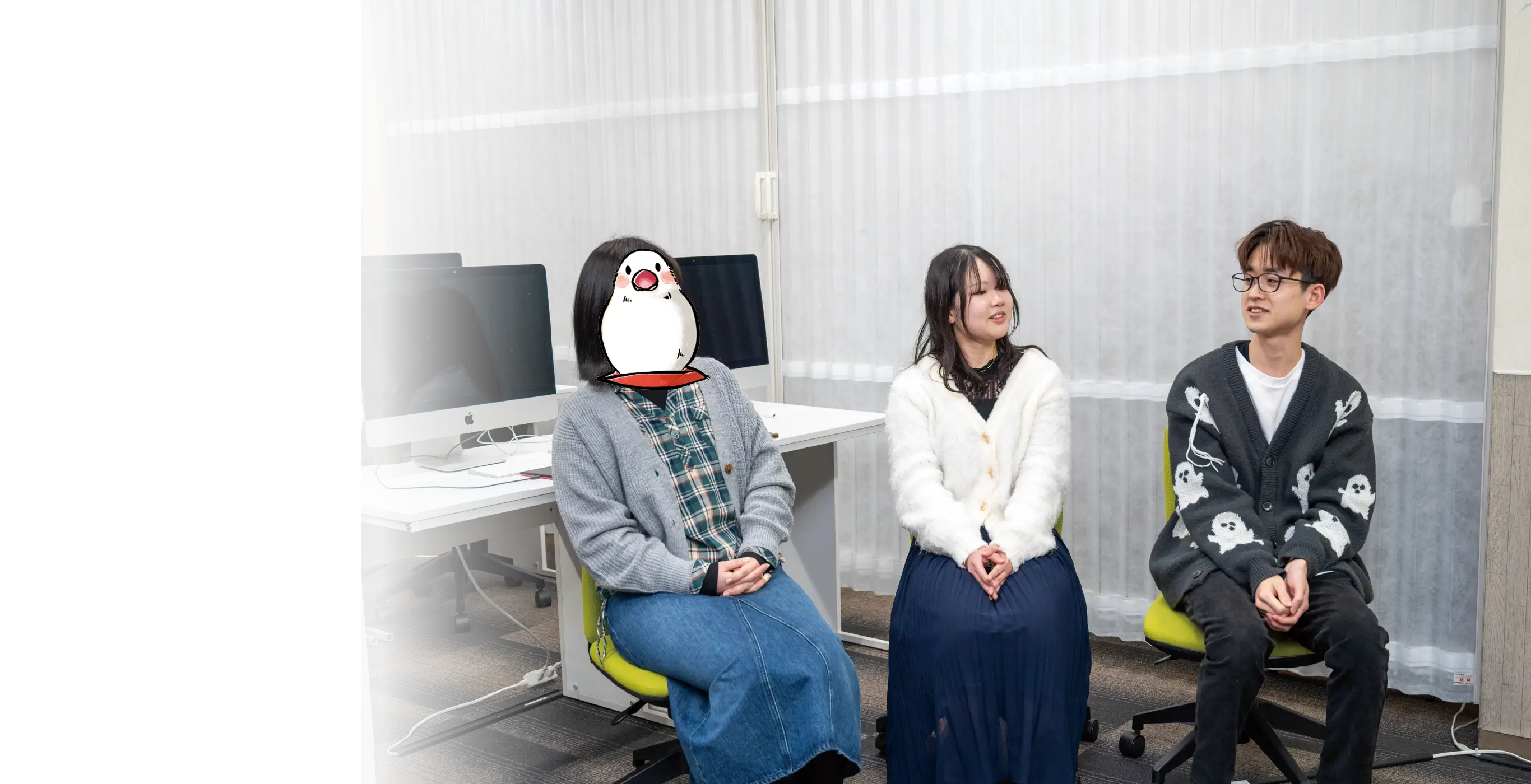 写真：コミックイラスト科 学生対談