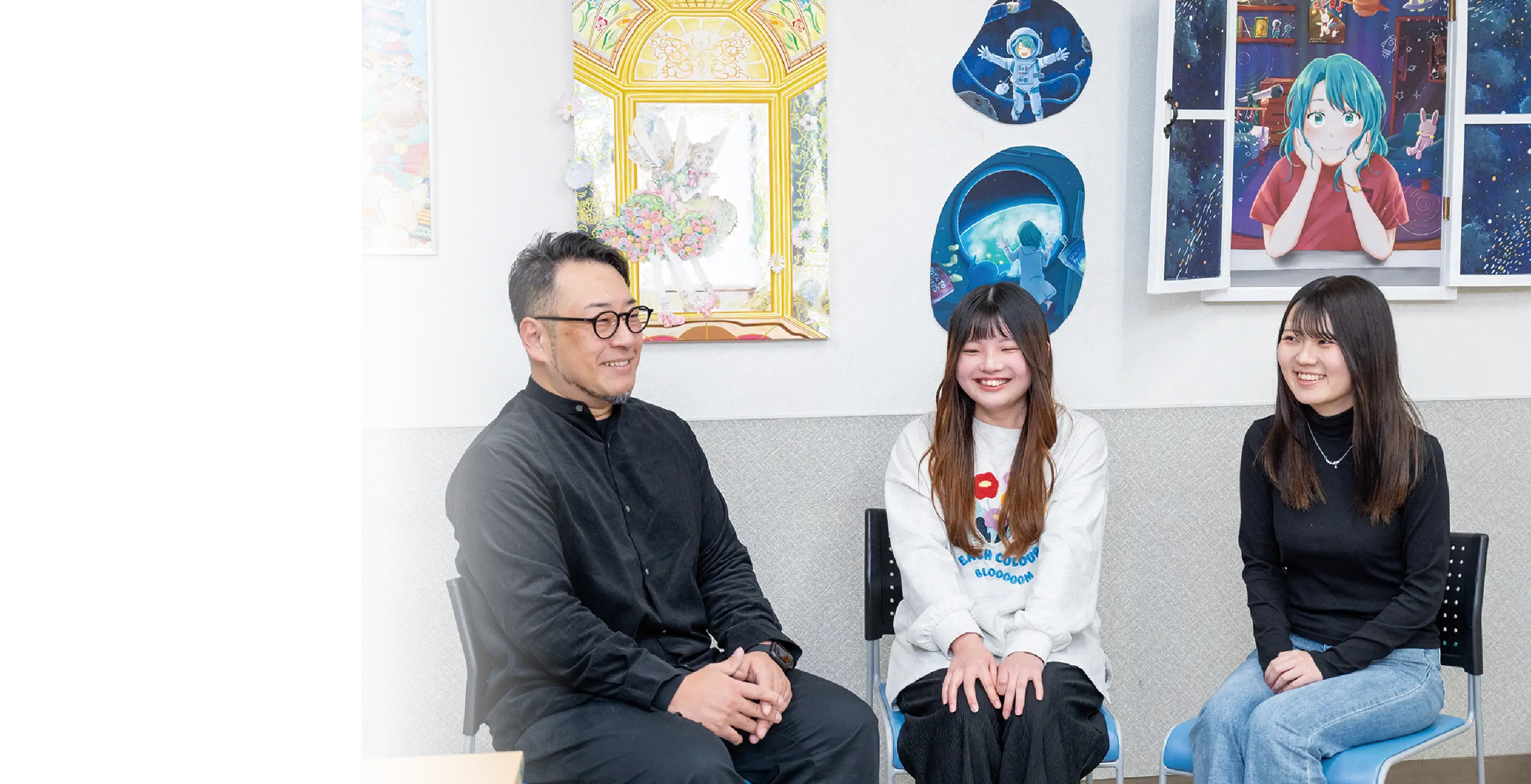 写真：イラストレーション科 学生対談
